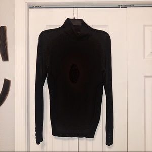 Classic black turtleneck